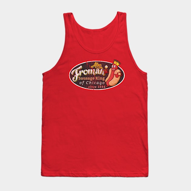 Abe Froman Sausage King Worn Oval Tank Top by Alema Art